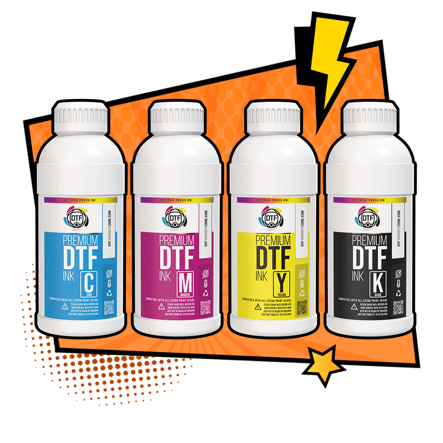 Premium CMYK DTF Ink - 1 liter - Buy Bulk DTF