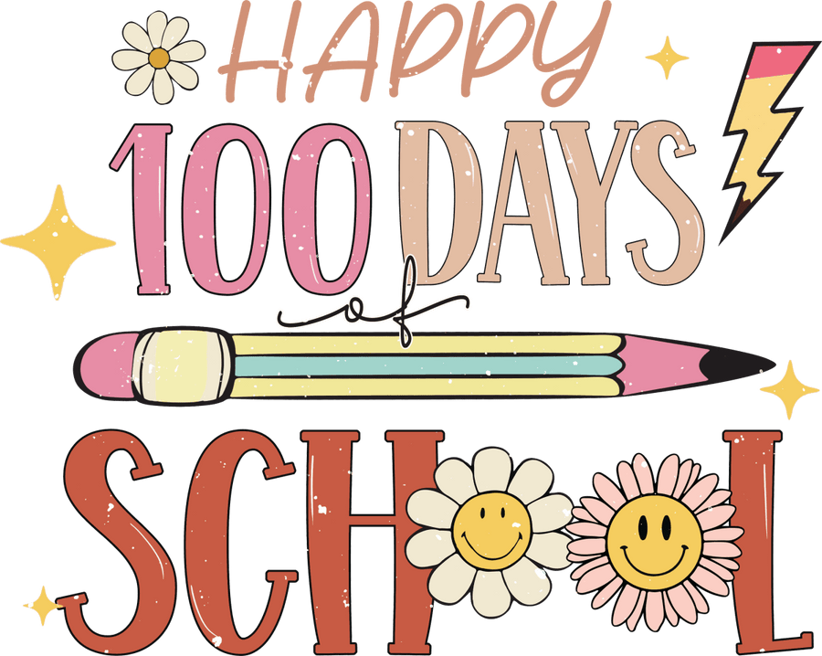100 Days of Learning Love - Ready to Press DTF Transfers - Buy Bulk DTF
