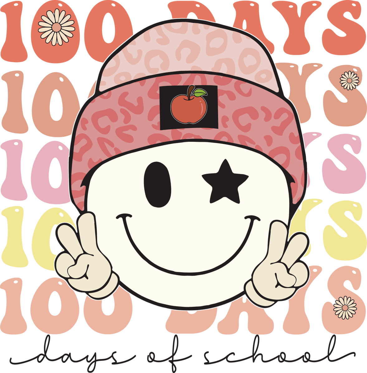 100 Days of School A+ Edition - Ready to Press DTF Transfers - Buy Bulk DTF