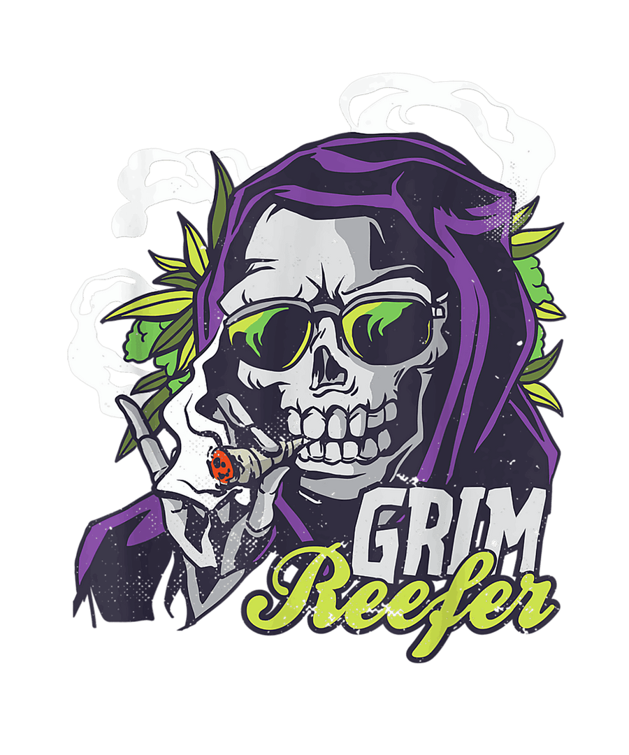 420 Grim Reefer Ready To Press DTF Transfer - Buy Bulk DTF