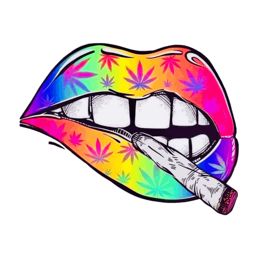 420 Rainbow Lips 11 Ready To Press DTF Transfer - Buy Bulk DTF