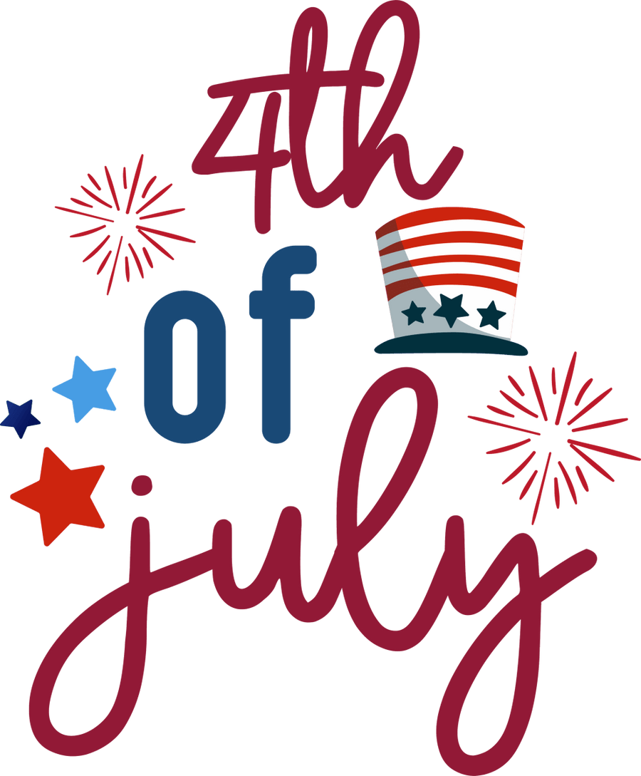 4th of July 1034 Ready to Press DTF Transfer - Buy Bulk DTF