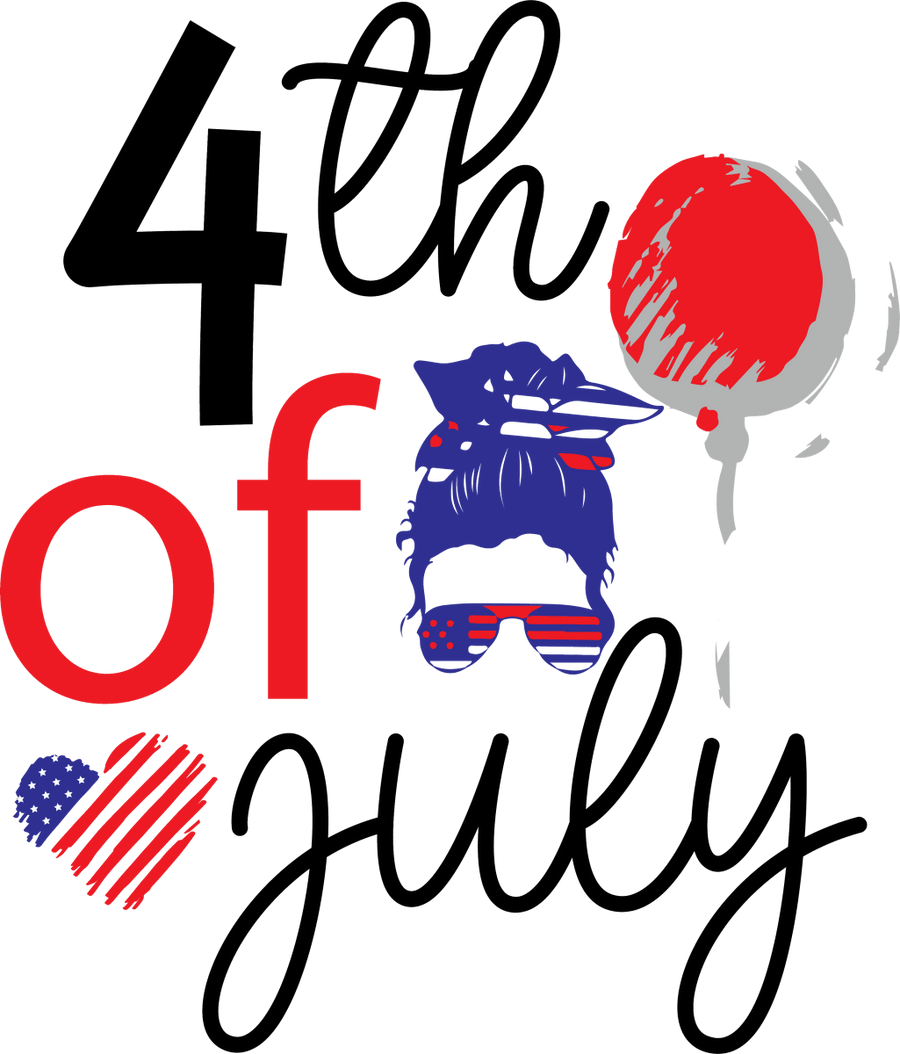 4th of July 1035 Ready to Press DTF Transfer - Buy Bulk DTF