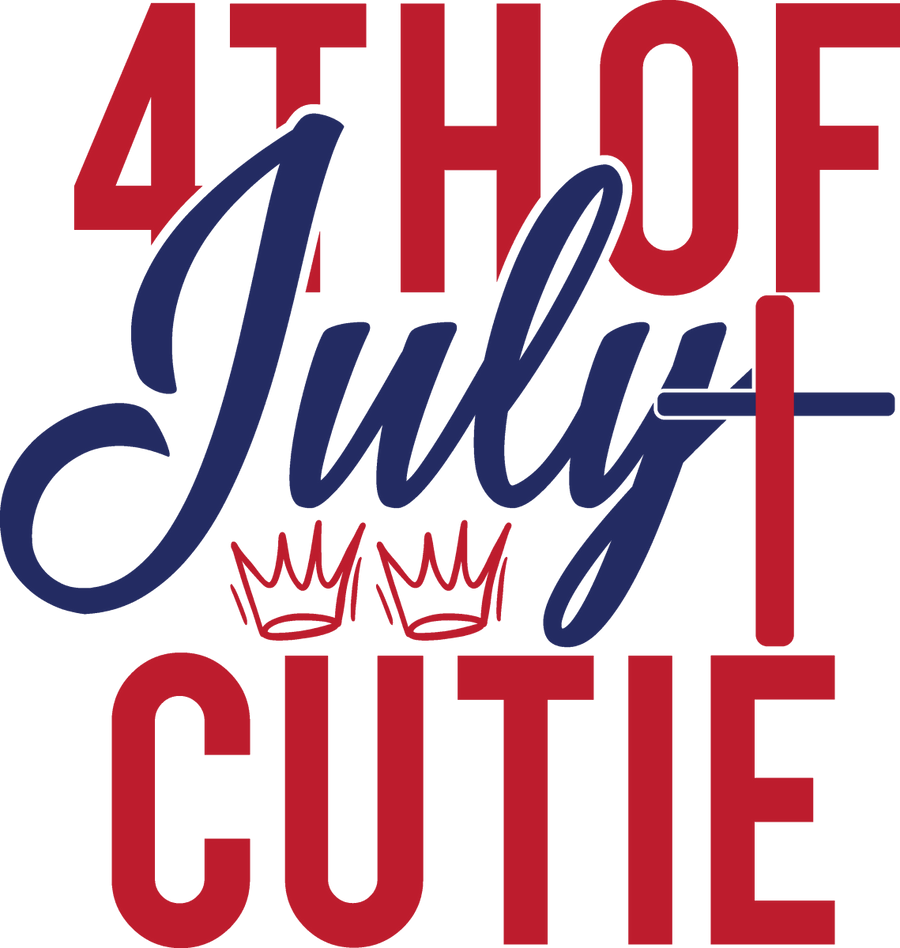 4th of July Cutie 1026 Ready to Press DTF Transfer - Buy Bulk DTF