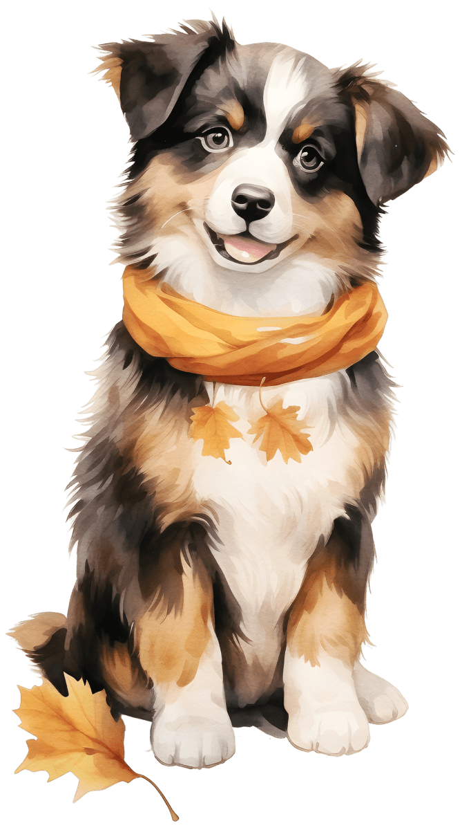 Adorable Christmas Dog Watercolor Ready to Press DTF Transfers - Buy Bulk DTF