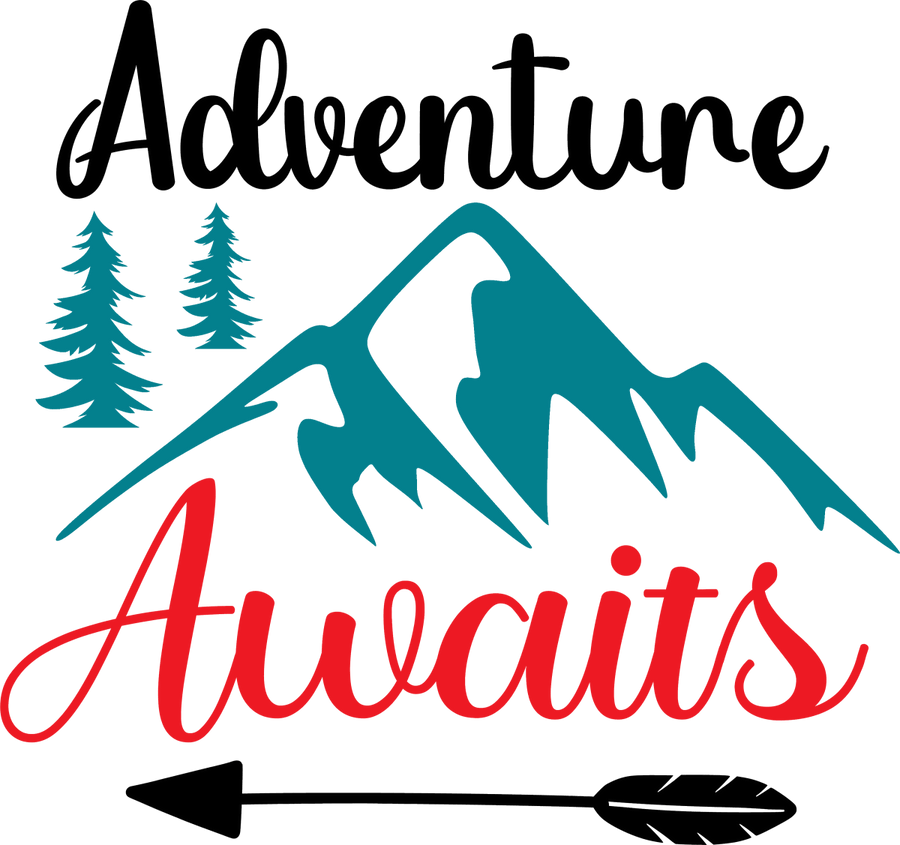 Adventure Awaits 1002 Ready to Press DTF Transfer - Buy Bulk DTF