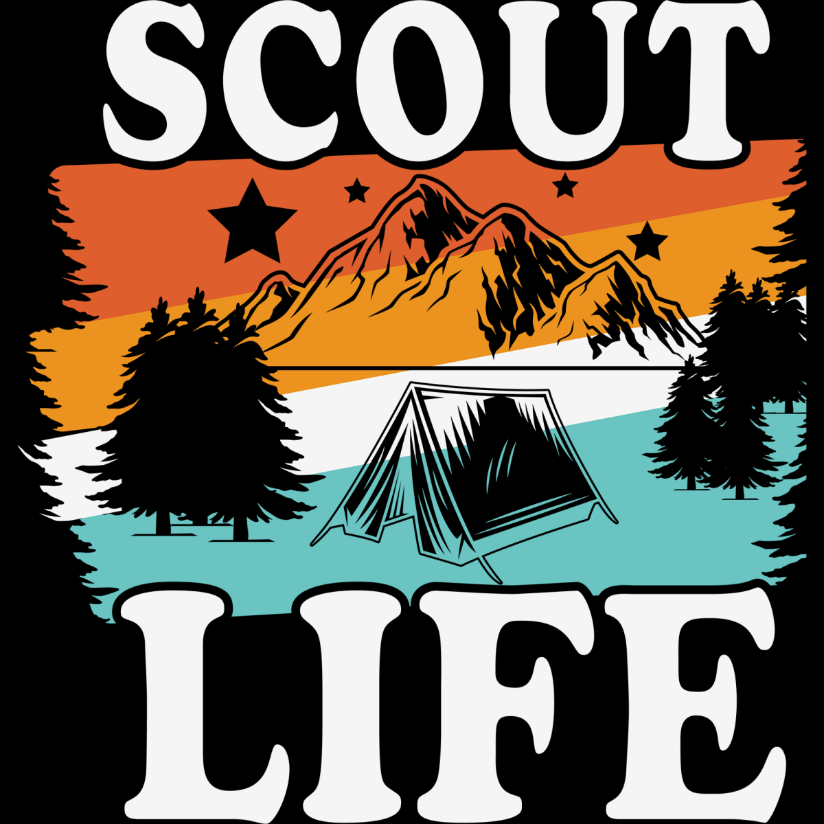 Adventure Awaits Camping - Ready To Press DTF Transfers - Buy Bulk DTF