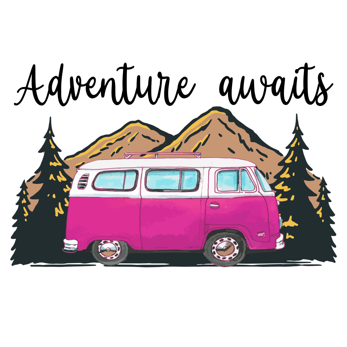 Adventure - Awaits - Ready To Press DTF Transfers - Buy Bulk DTF