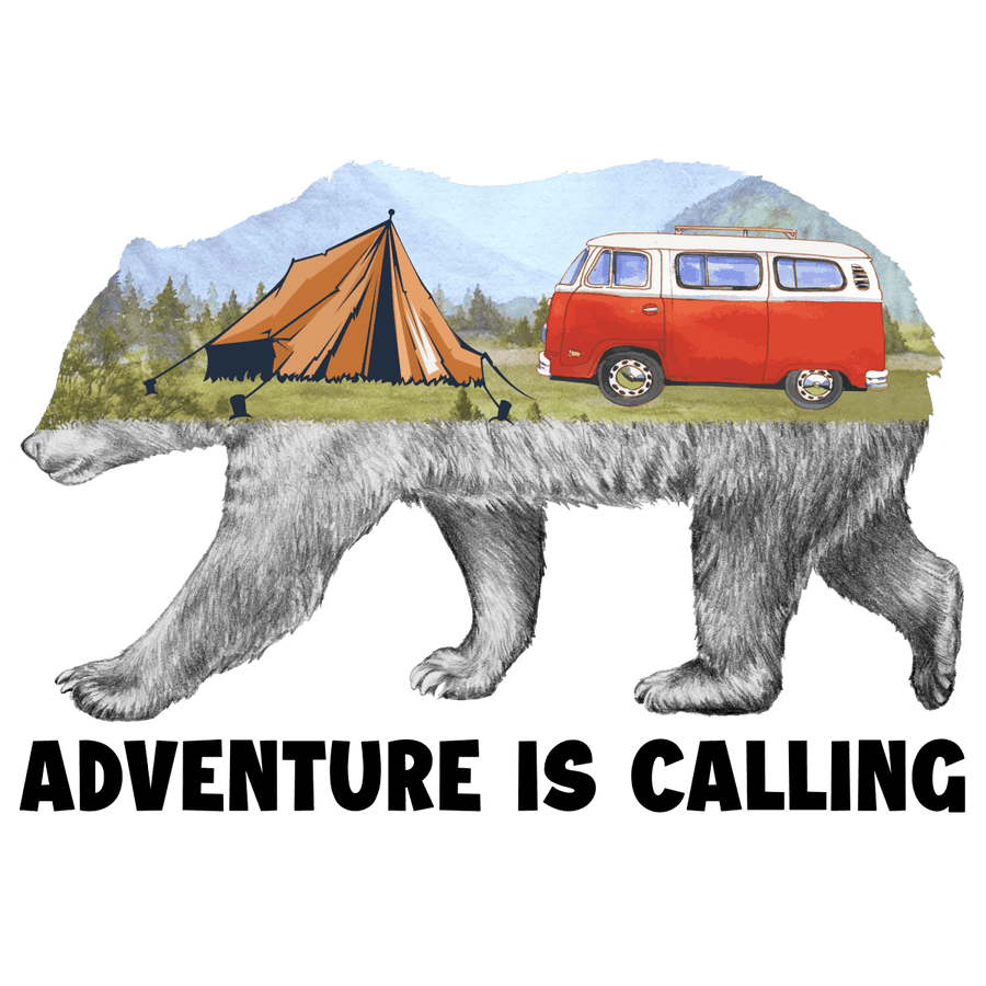 Adventure - Is - Calling - Camping - Ready To Press DTF Transfers - Buy Bulk DTF