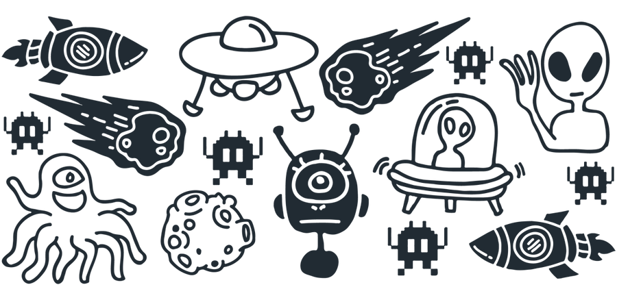 Alien - UV DTF Libbey Glass Wrap - Buy Bulk DTF