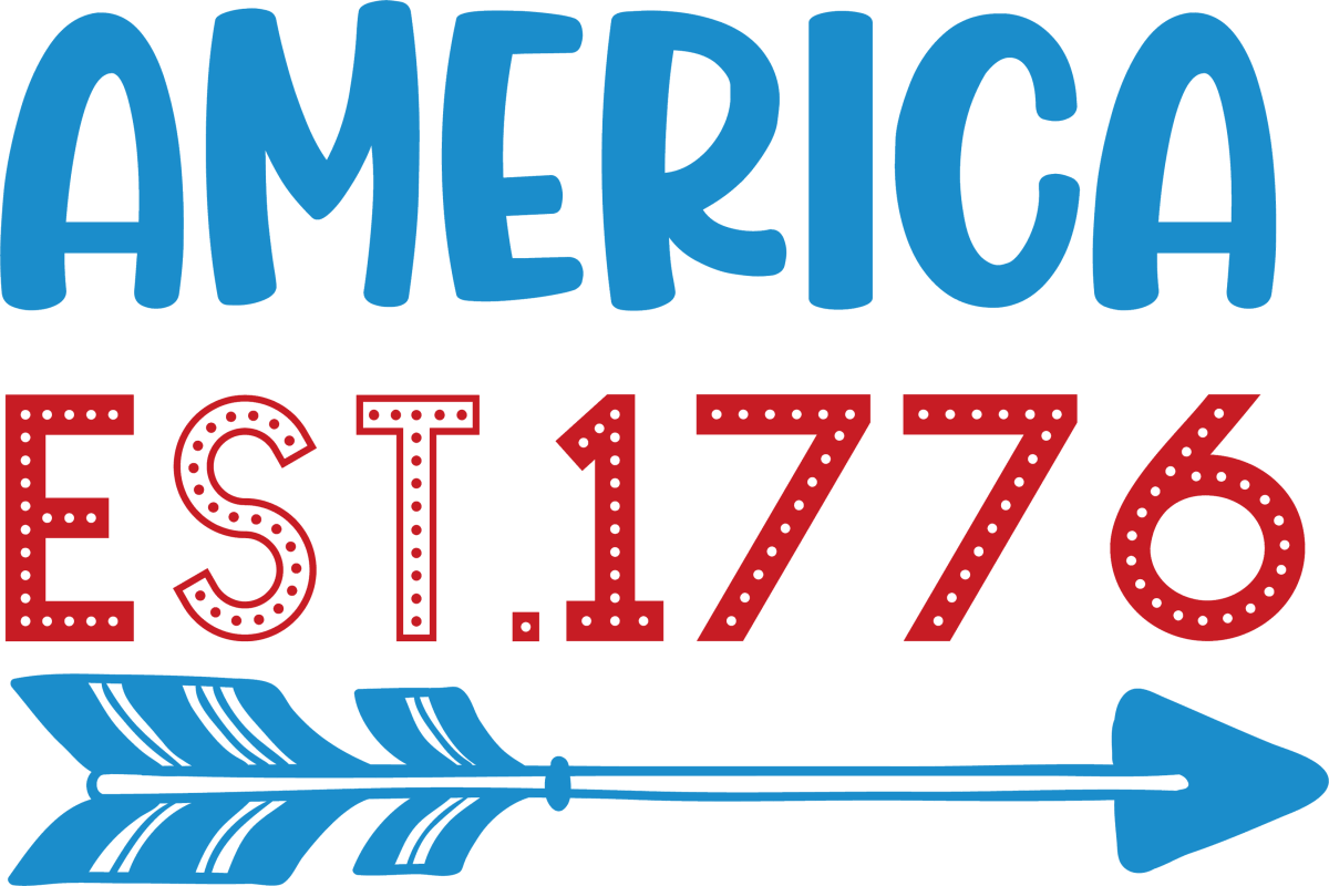 America est.1776 - 1069 Ready to Press DTF Transfer - Buy Bulk DTF