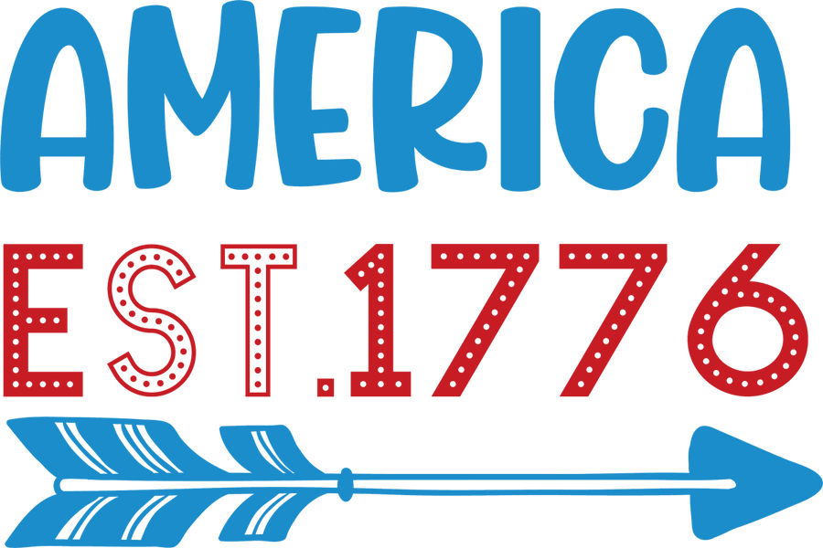 America est.1776 - 1069 Ready to Press DTF Transfer - Buy Bulk DTF