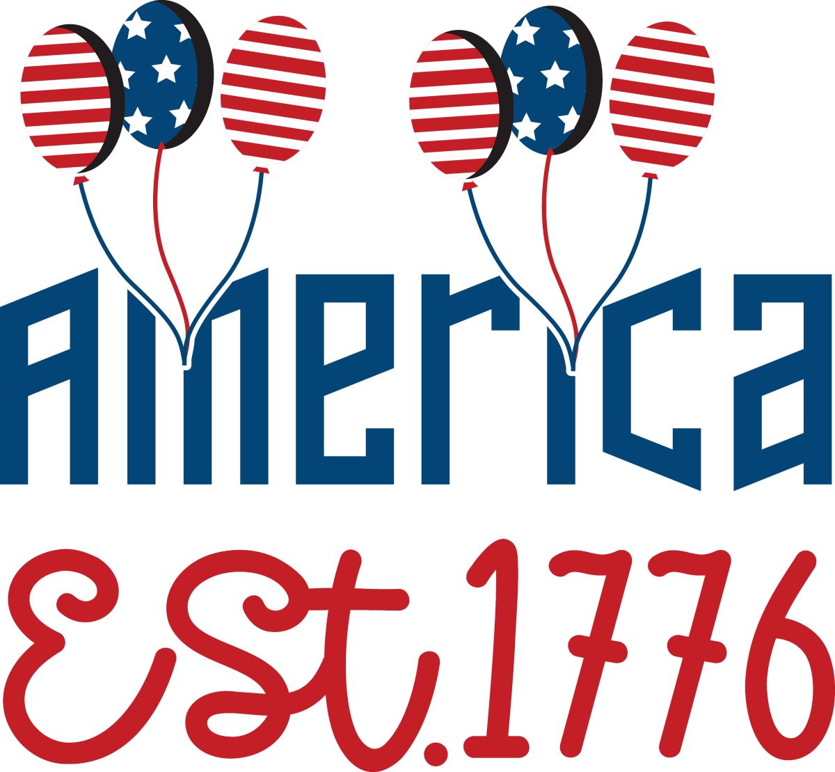 America est.1776 - 1071 Ready to Press DTF Transfer - Buy Bulk DTF