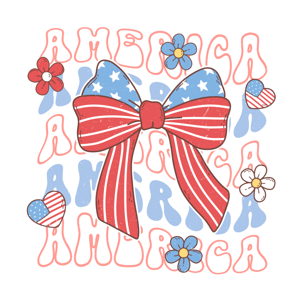 America - Ready To Press DTF Transfers - Buy Bulk DTF