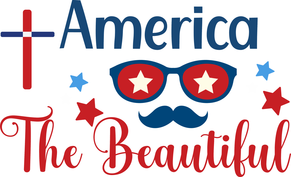 America The Beautiful - 1073 Ready to Press DTF Transfer - Buy Bulk DTF