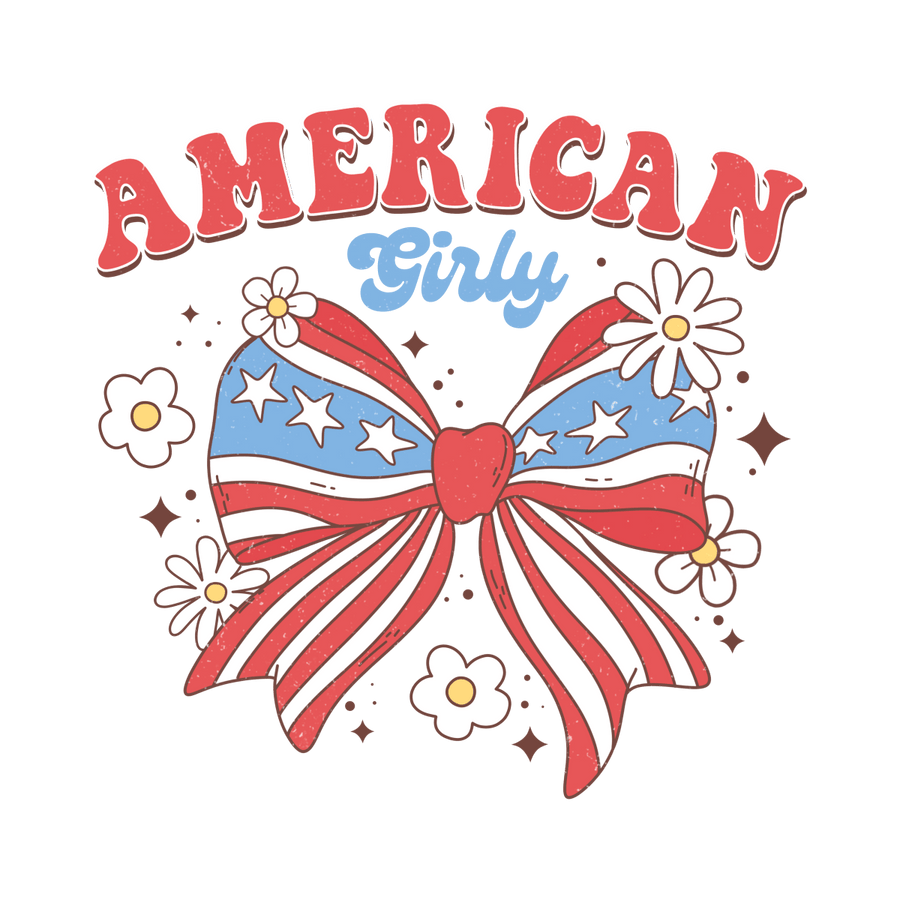 American Girly - Ready To Press DTF Transfers - Buy Bulk DTF