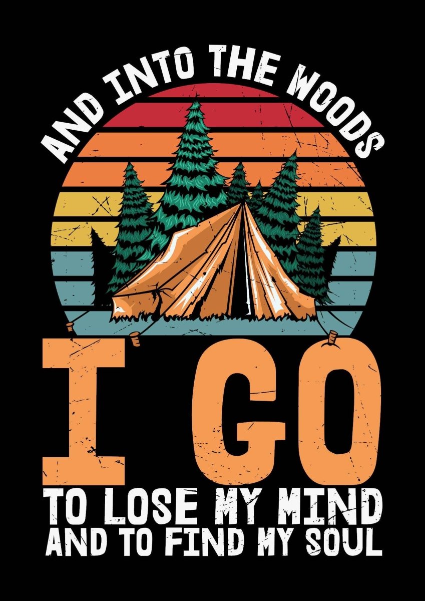 And Into The Woods I Go Ready To Press DTF Transfer - Buy Bulk DTF