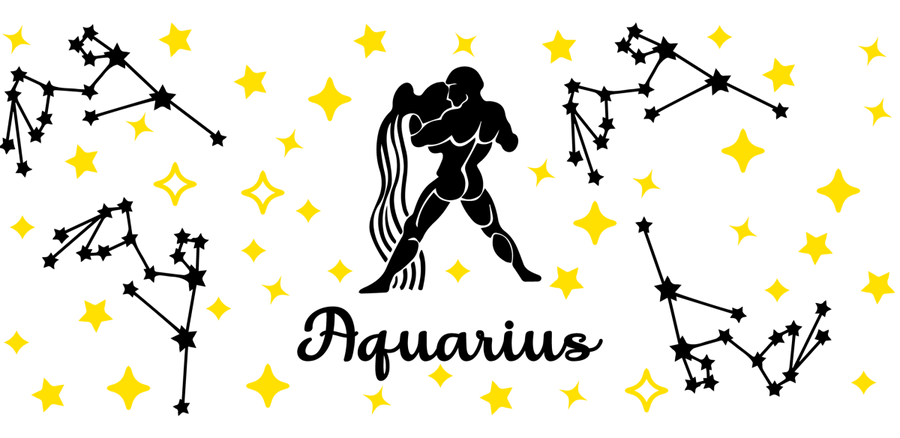 Aquarius - UV DTF Libbey Glass Wrap - Buy Bulk DTF