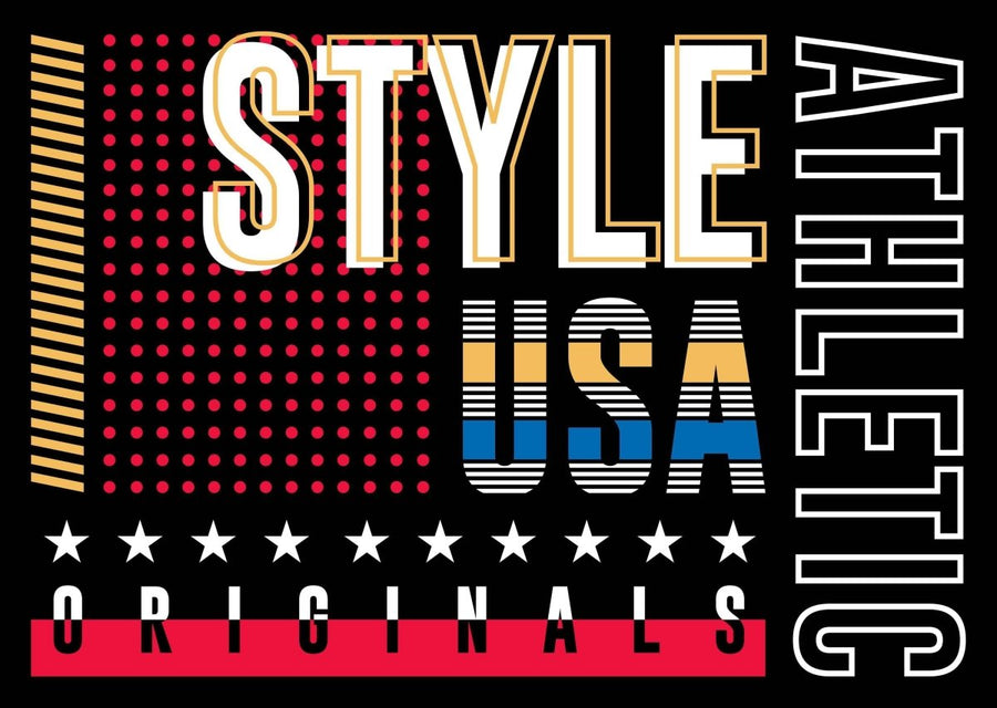 Athletic Style USA Originals - Ready To Press DTF Transfer - Buy Bulk DTF