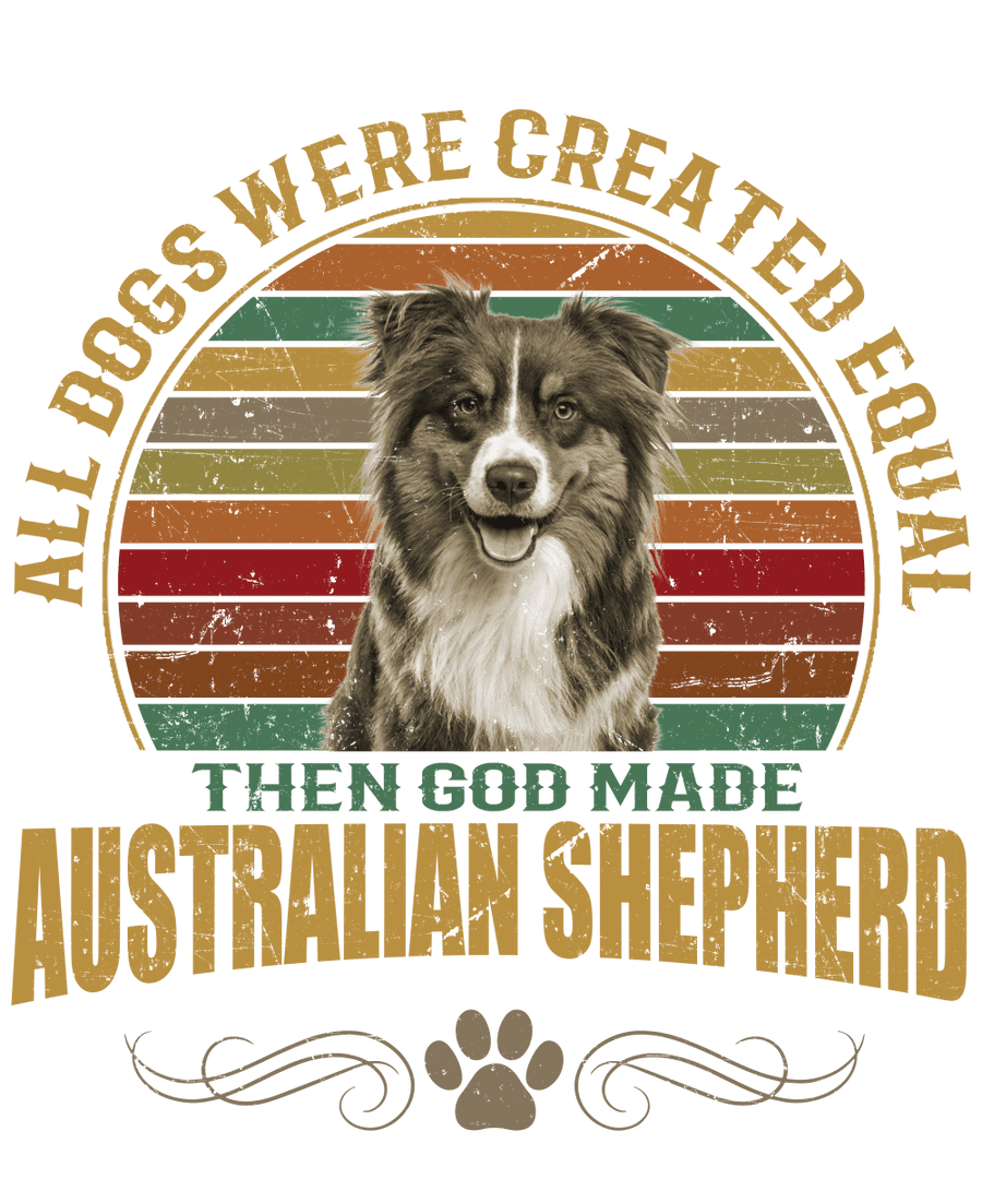 Australian Shepherd Dog Lover Unisex Men’s T-Shirt Ready To Press DTF Transfer - Buy Bulk DTF