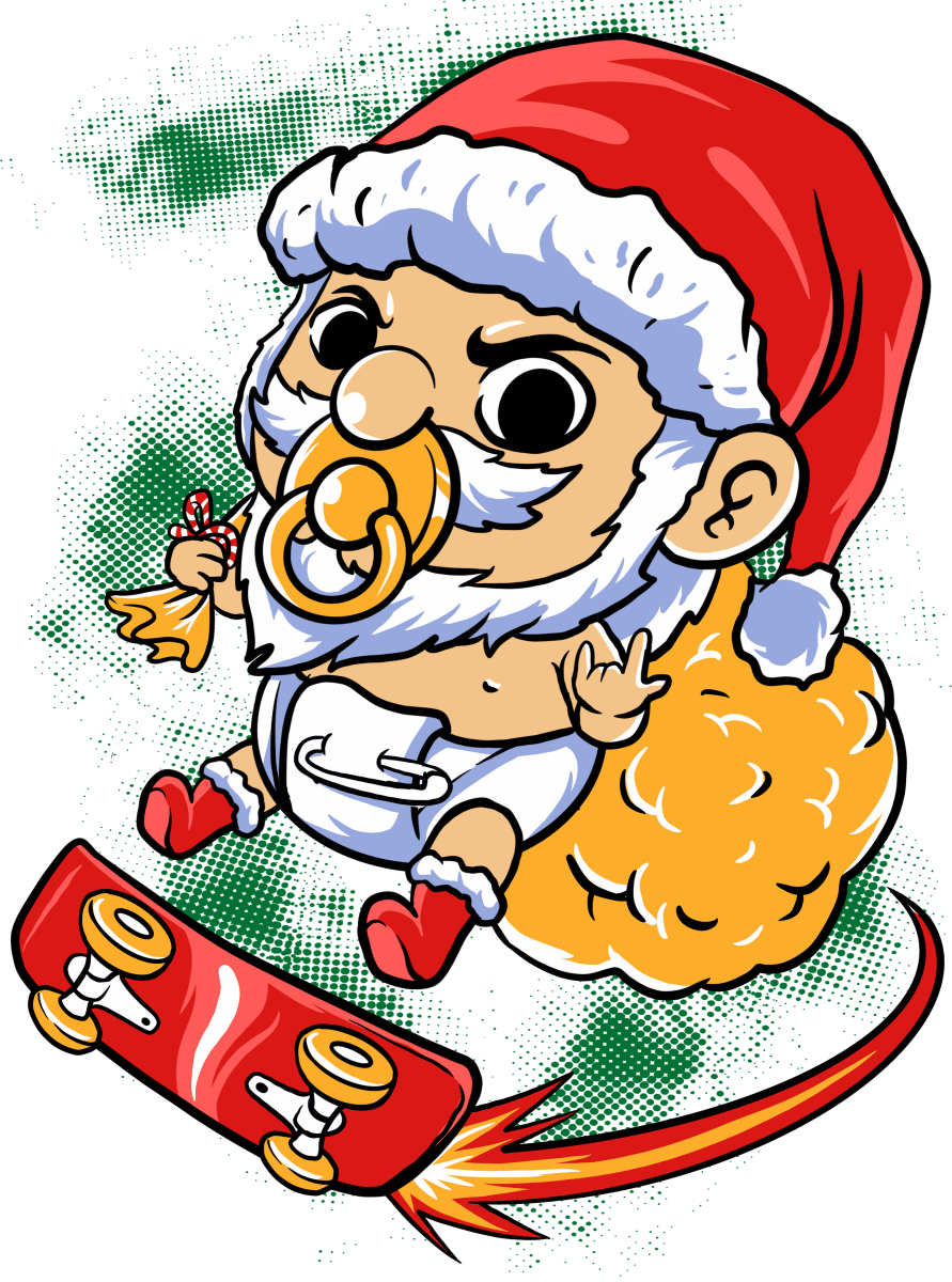 BABY SANTA - Ready To Press DTF Transfer - Buy Bulk DTF