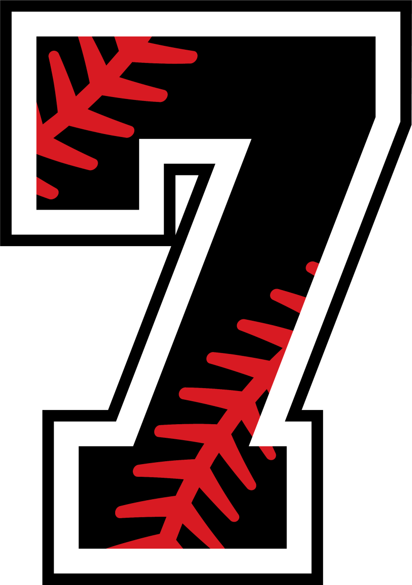 Baseball Laces Number 7 Ready To Press DTF Transfer - Buy Bulk DTF