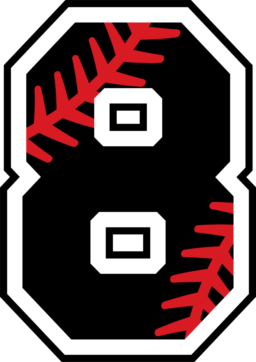 Baseball Laces Number 8 Ready To Press DTF Transfer - Buy Bulk DTF