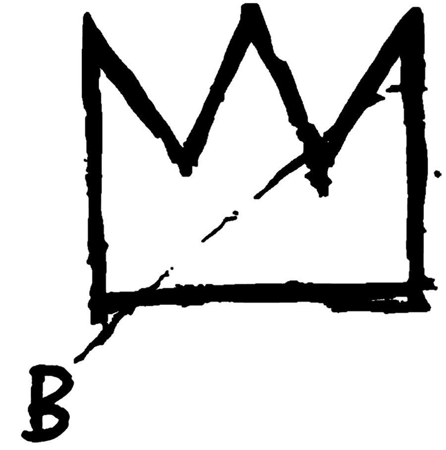 Basquiat Crown Design Black Ready To Press DTF Transfer - Buy Bulk DTF