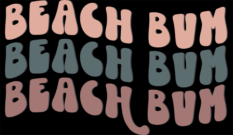 Beach Bum - Ready To Press DTF Transfer - Buy Bulk DTF