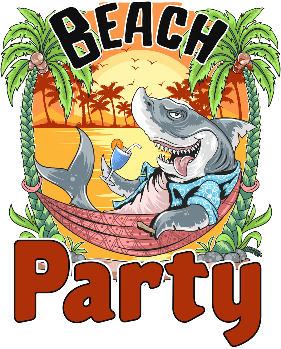 Beach Party - 1085 Ready to Press DTF Transfer - Buy Bulk DTF