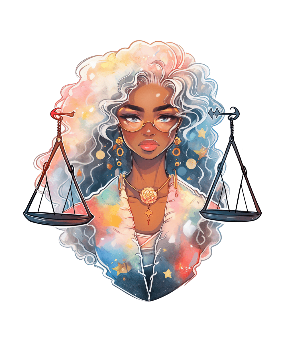 Beautiful Black African Libra - Ready To Press DTF Transfers - Buy Bulk DTF