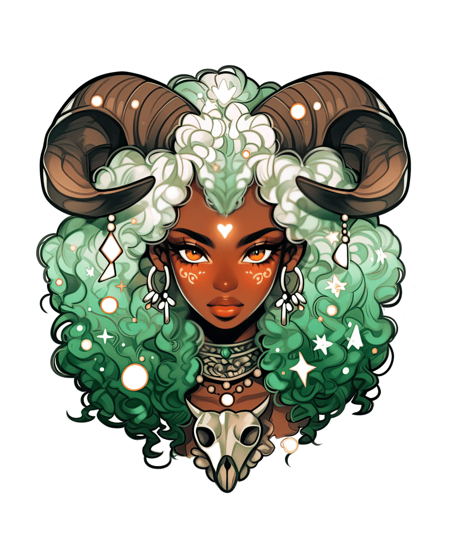 Beautiful Black African Taurus - Ready To Press DTF Transfers - Buy Bulk DTF