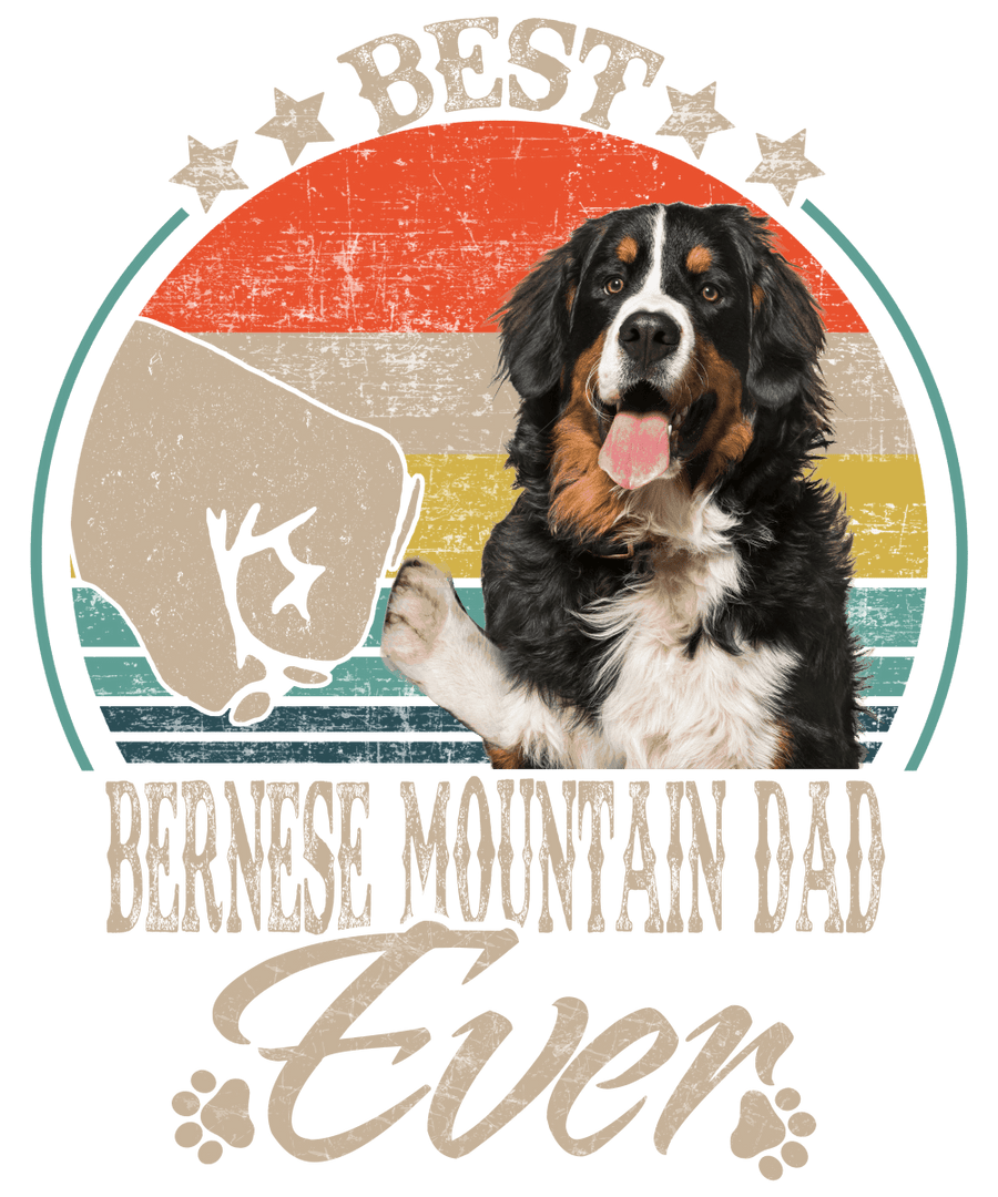 Best Bernese Mountain Dad Ready To Press DTF Transfer - Buy Bulk DTF