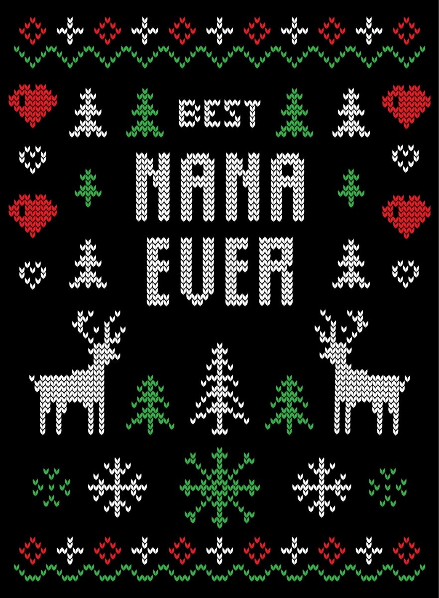 Best Nana Ever Transparent Ugly Sweater SVG Design Ready To Press DTF Transfer - Buy Bulk DTF