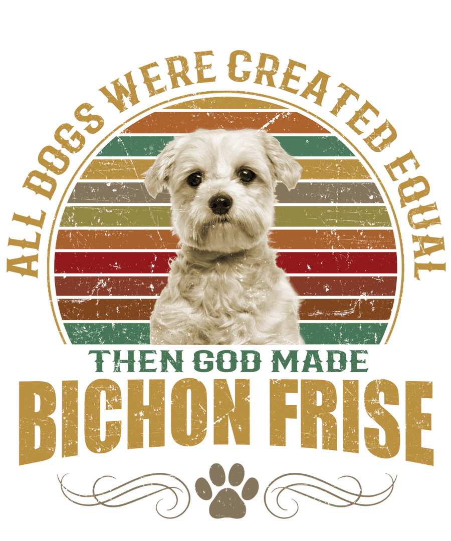 Bichon Frise Dog Lover Unisex Men’s T-Shirt Ready To Press DTF Transfer - Buy Bulk DTF