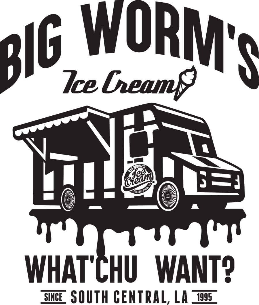 Big Worms Ice Cream - Ready To Press DTF Transfer - Buy Bulk DTF