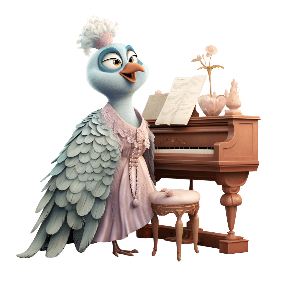 Birds & Music Harmony - Ready To Press DTF Transfers - Buy Bulk DTF