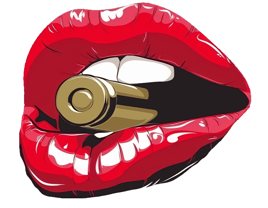 Bite The Bullet Lips - Ready To Press DTF Transfer - Buy Bulk DTF