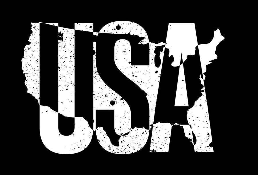 Black and White USA - Ready To Press DTF Transfer - Buy Bulk DTF