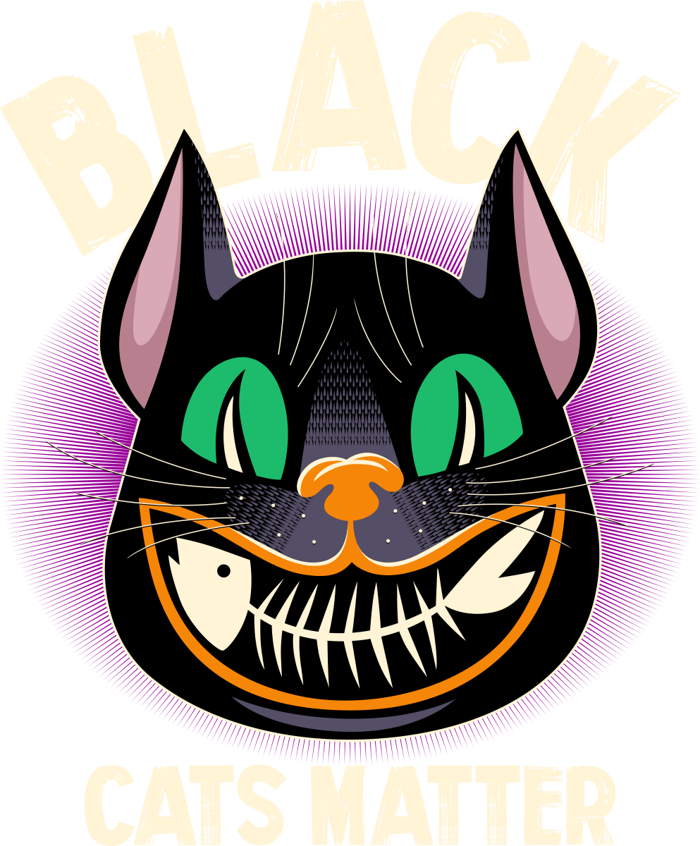 BLACK CATS MATTER - Ready To Press DTF Transfer - Buy Bulk DTF