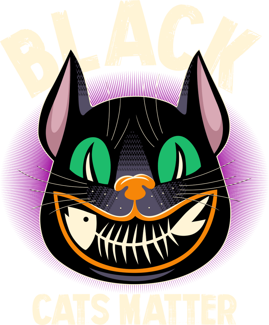 BLACK CATS MATTER - Ready To Press DTF Transfer - Buy Bulk DTF