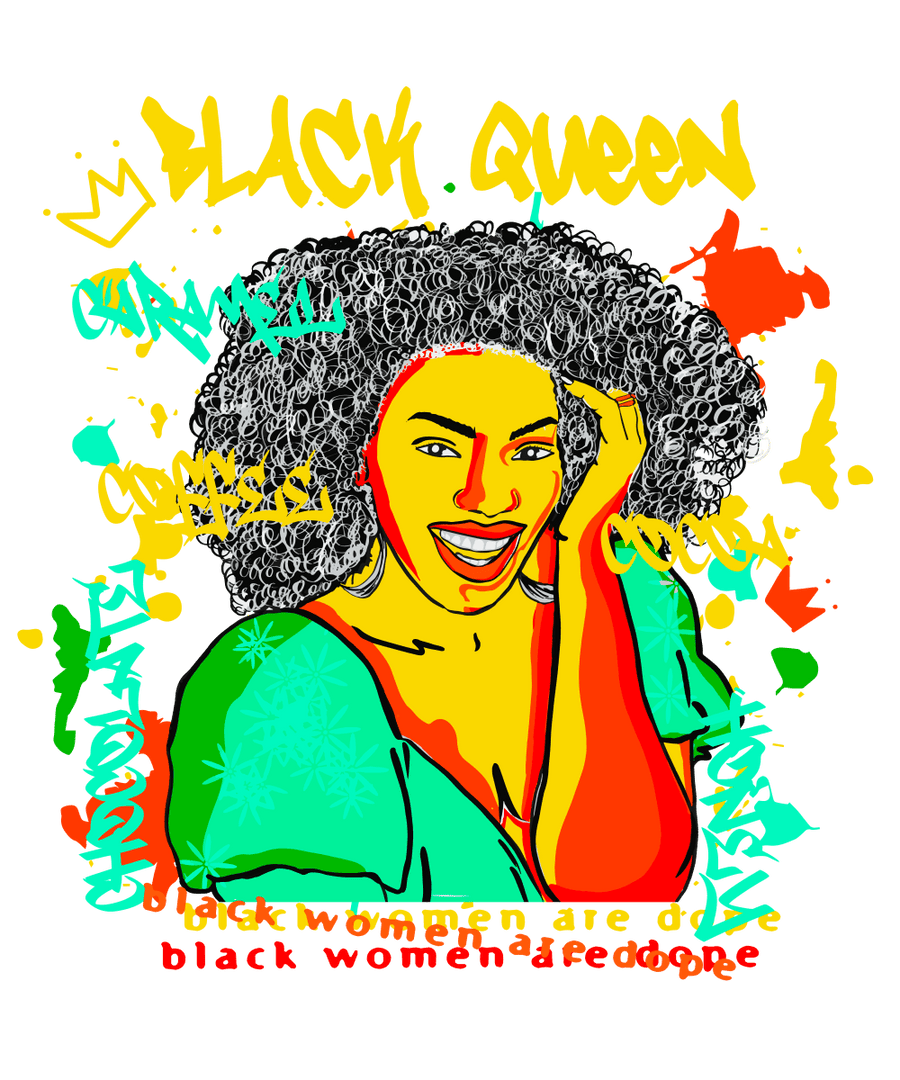 Black Queen 2X Ready To Press DTF Transfer - Buy Bulk DTF