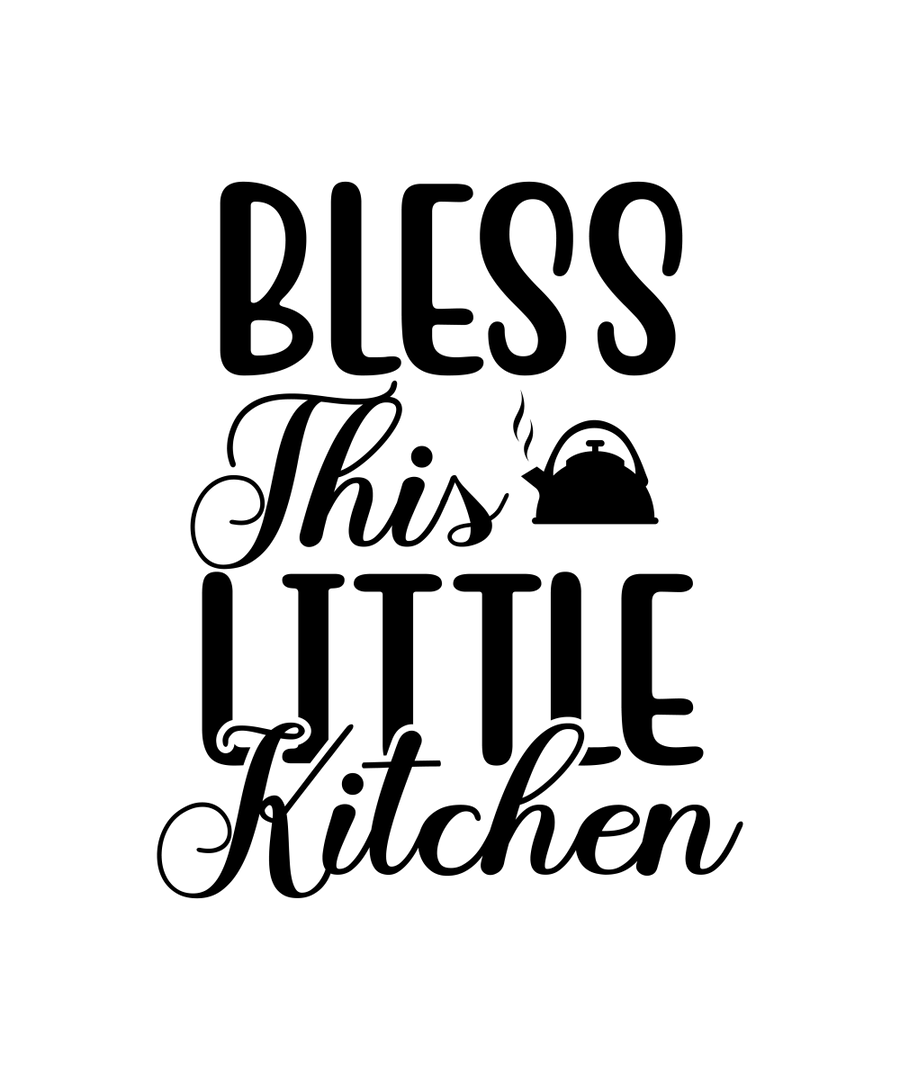 Bless This Little Kitchen Ready To Press DTF Transfer - Buy Bulk DTF