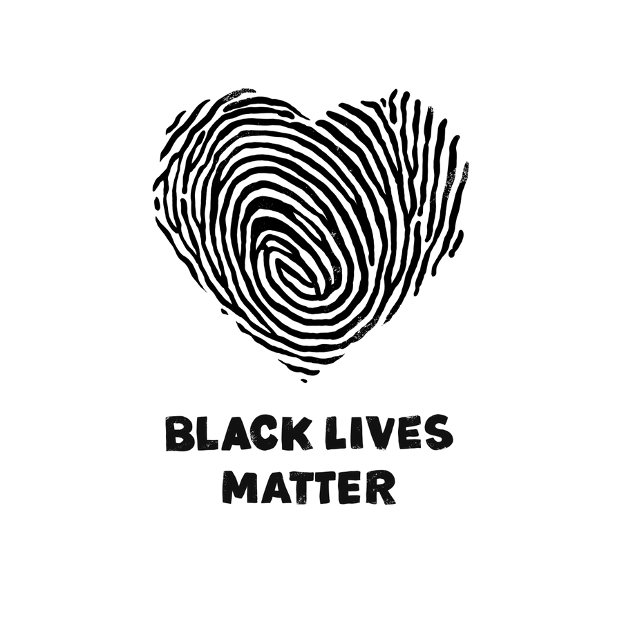 BLM Heart Thumbprint Ready To Press DTF Transfer - Buy Bulk DTF