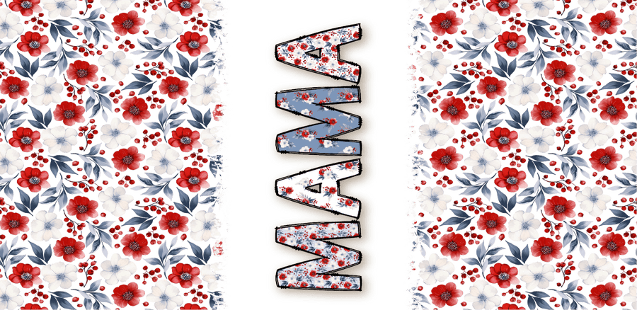 Blooming Love Collection - UV DTF Libbey Glass Wrap - Buy Bulk DTF