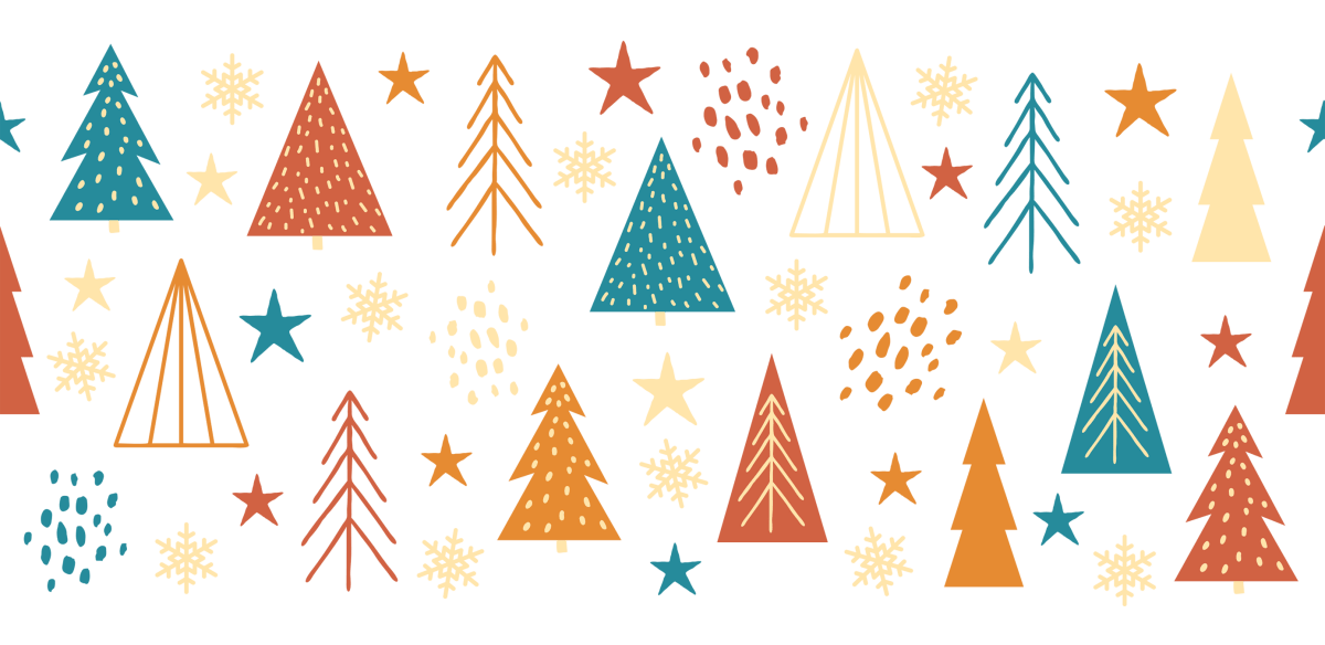 Boho Christmas Tree UV DTF Libbey Glass Wrap - Buy Bulk DTF