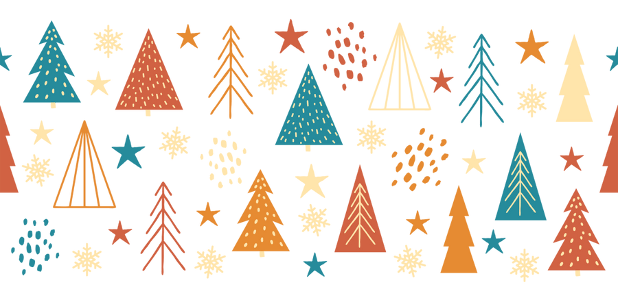 Boho Christmas Tree UV DTF Libbey Glass Wrap - Buy Bulk DTF