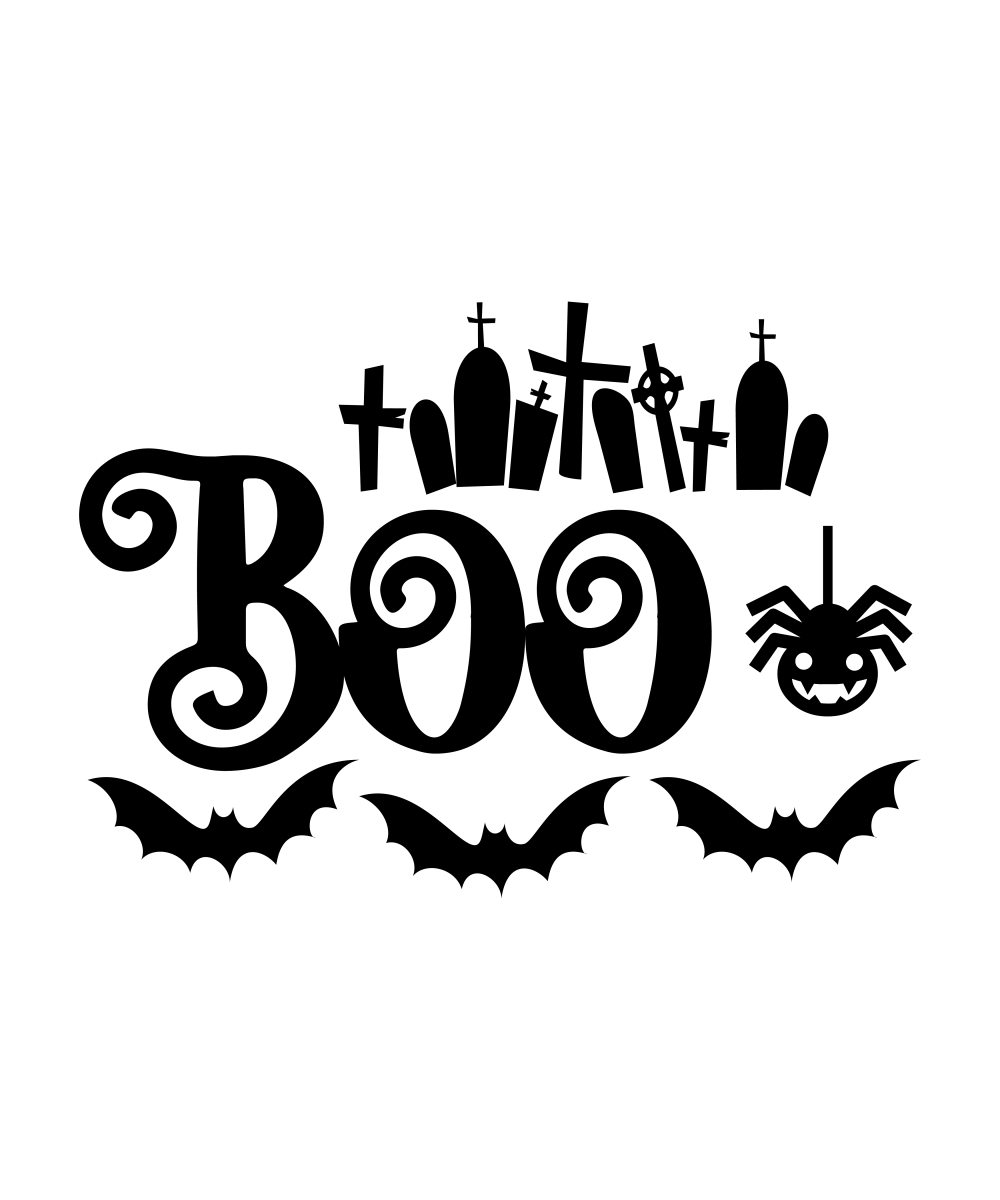 Boo - 01 Ready To Press DTF Transfer - Buy Bulk DTF