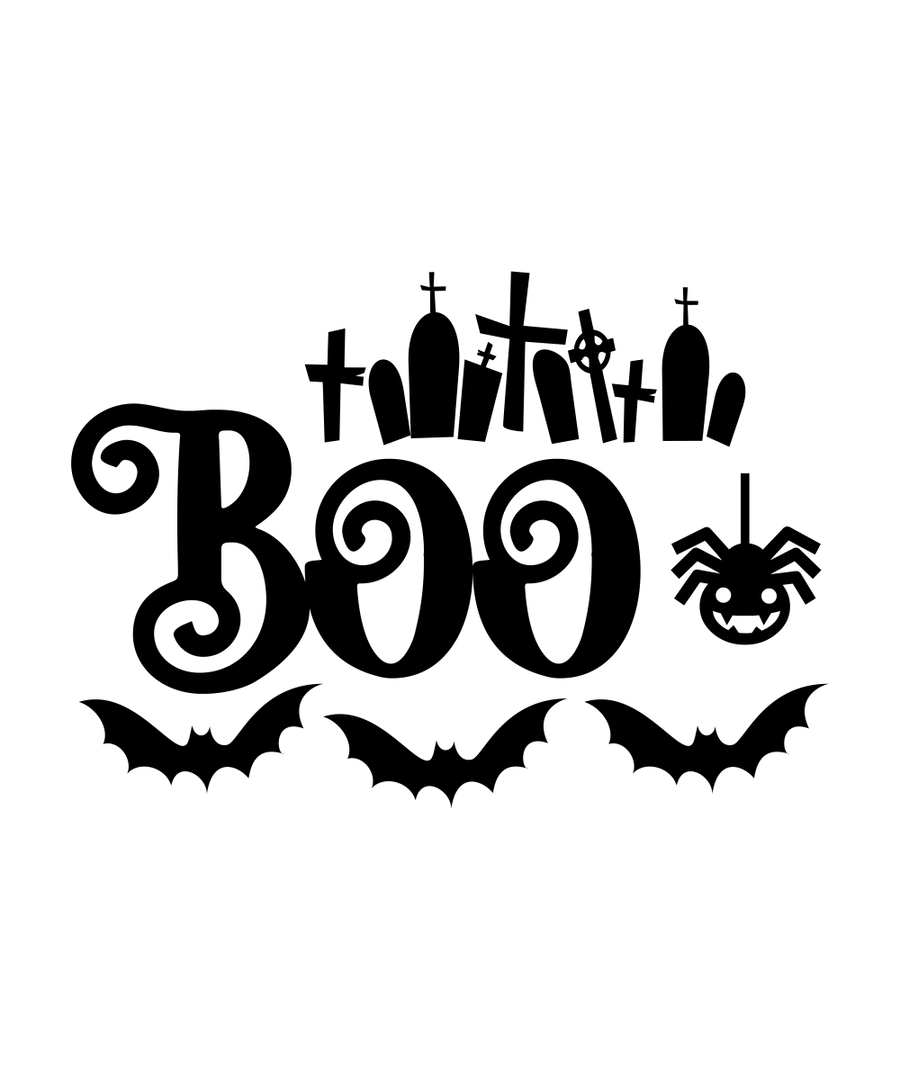 Boo - 01 Ready To Press DTF Transfer - Buy Bulk DTF