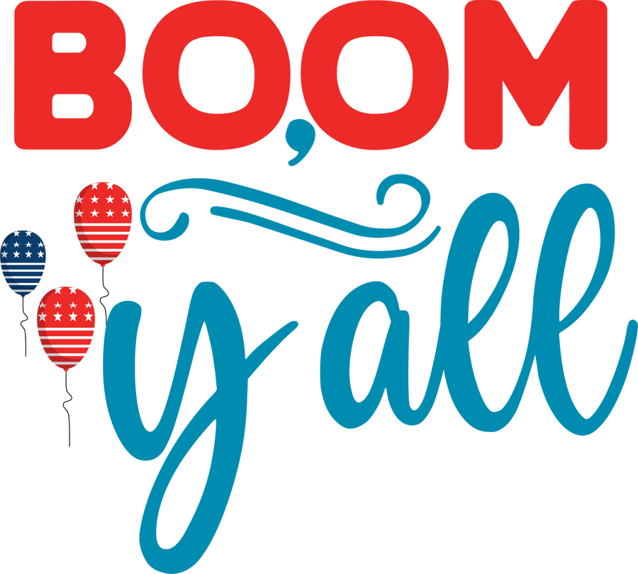 Boom y_all - 1087 Ready to Press DTF Transfer - Buy Bulk DTF